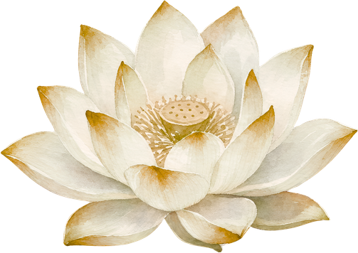 Integration: weisse Lotusblüte